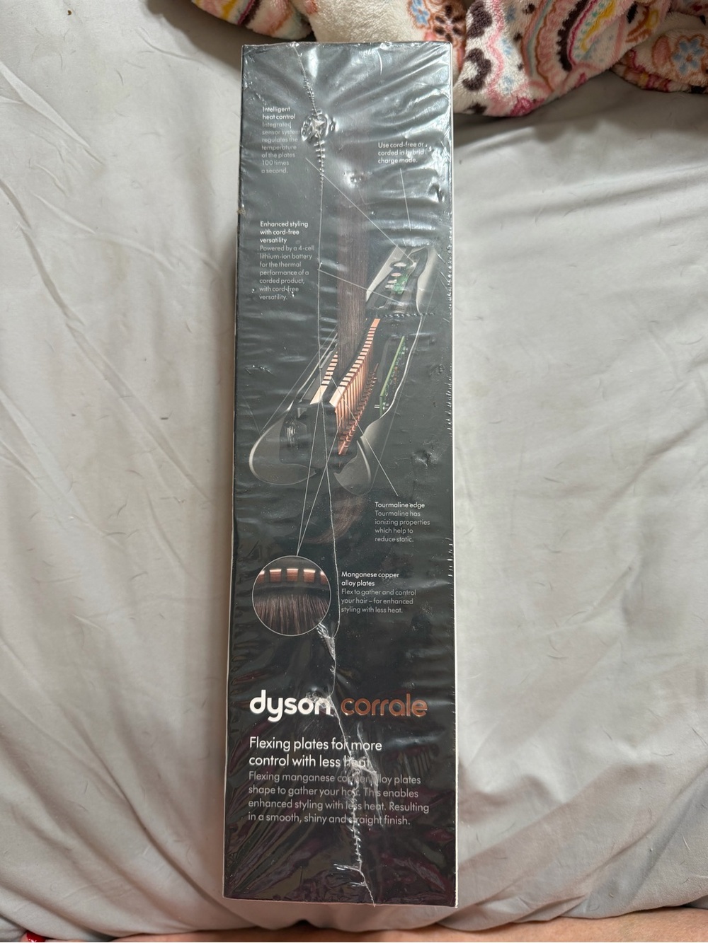 Dyson Corrale Hair Straightener in White with Copper Accents - Picture 3 of 4